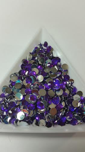 Purple Rhinestones 2mm - 6mm You pick Size