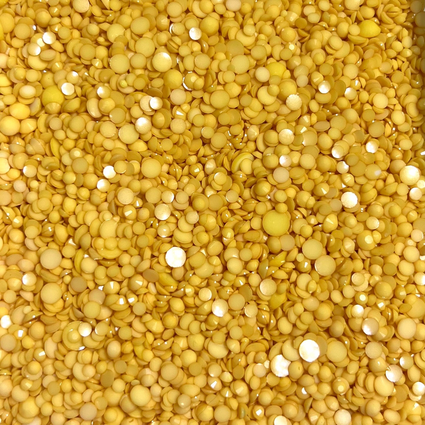 Solid Opaque Rhinestone Scoops