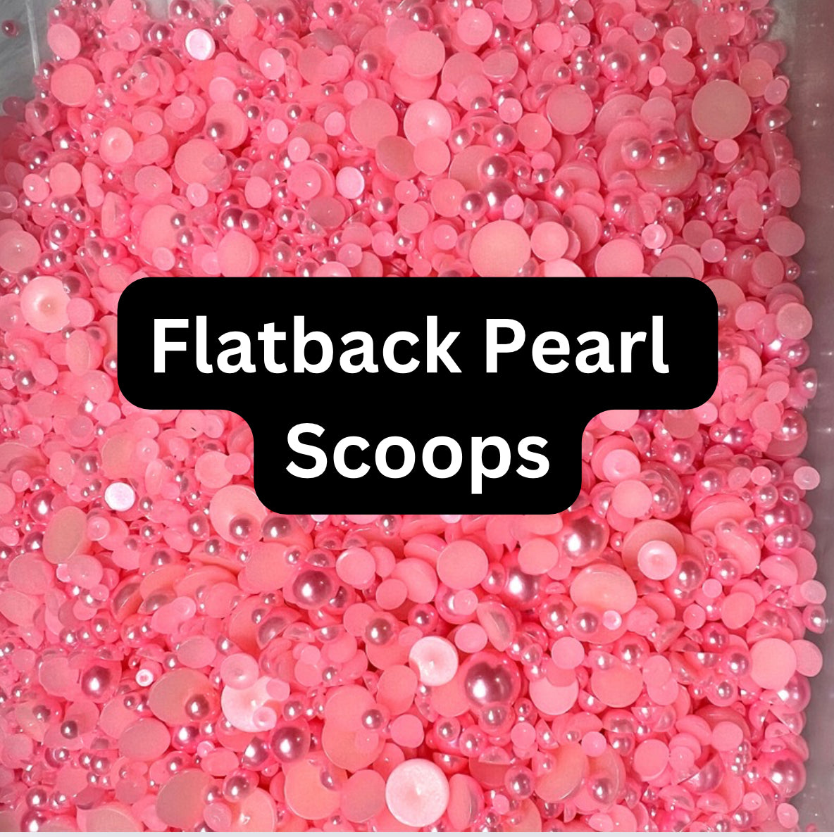 Flatback Pearl Scoops
