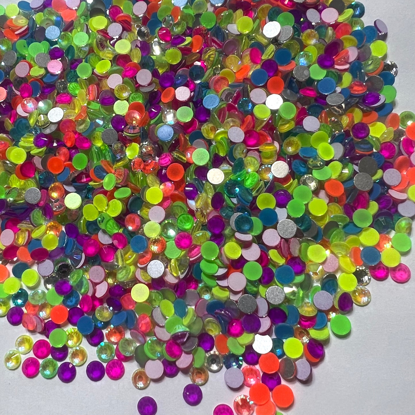 Neon Highlighter Glass Kaleidoscope Mix