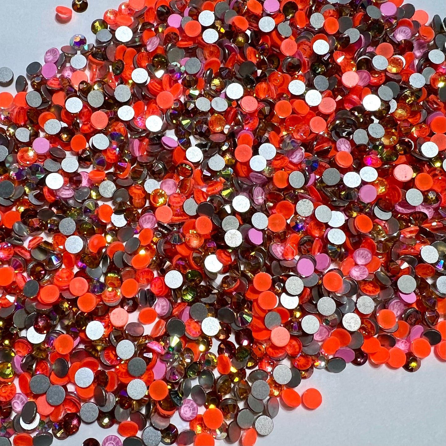 Orange Juicy Glass Kaleidoscope Mix
