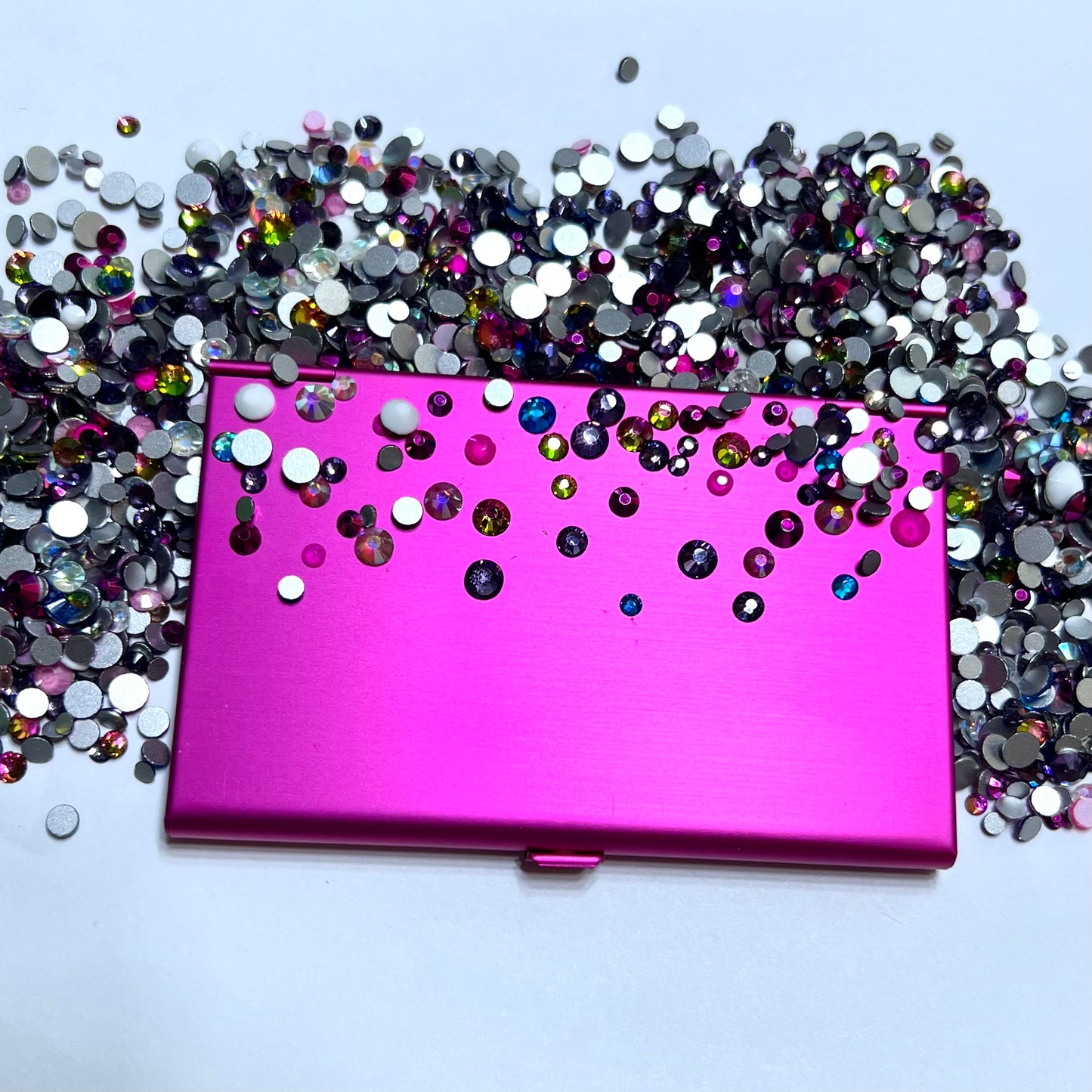 Bling Business Card Holder Kit -  Dark Hot Pink
