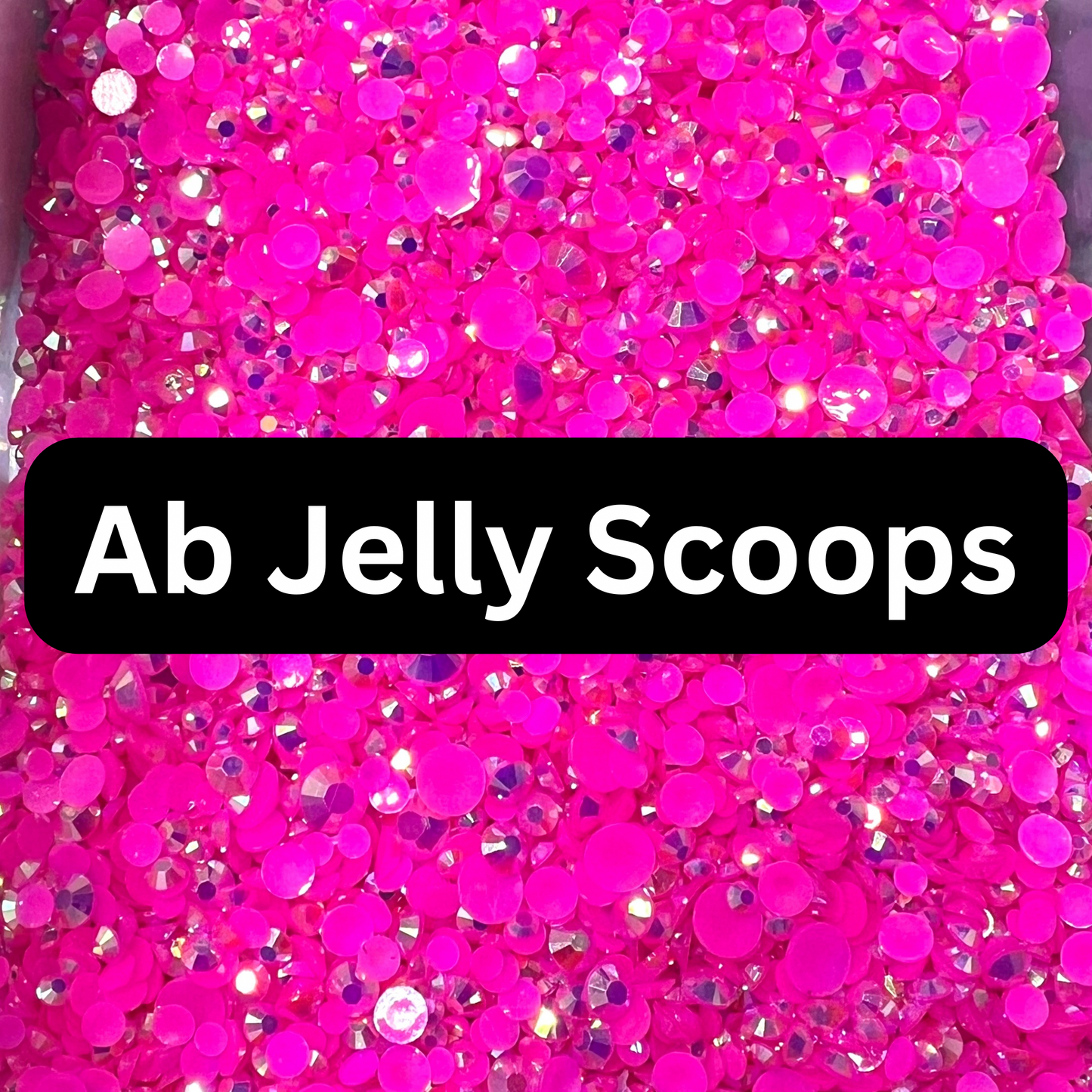 *AB Jelly Resin Rhinestone Scoop