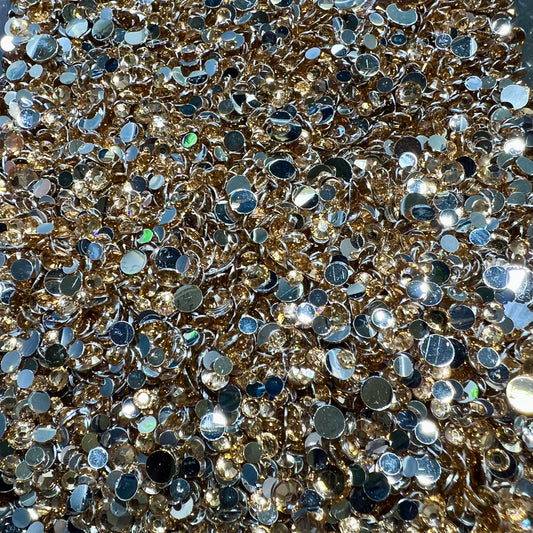 Peach Rhinestones 2mm - 6mm You pick Size