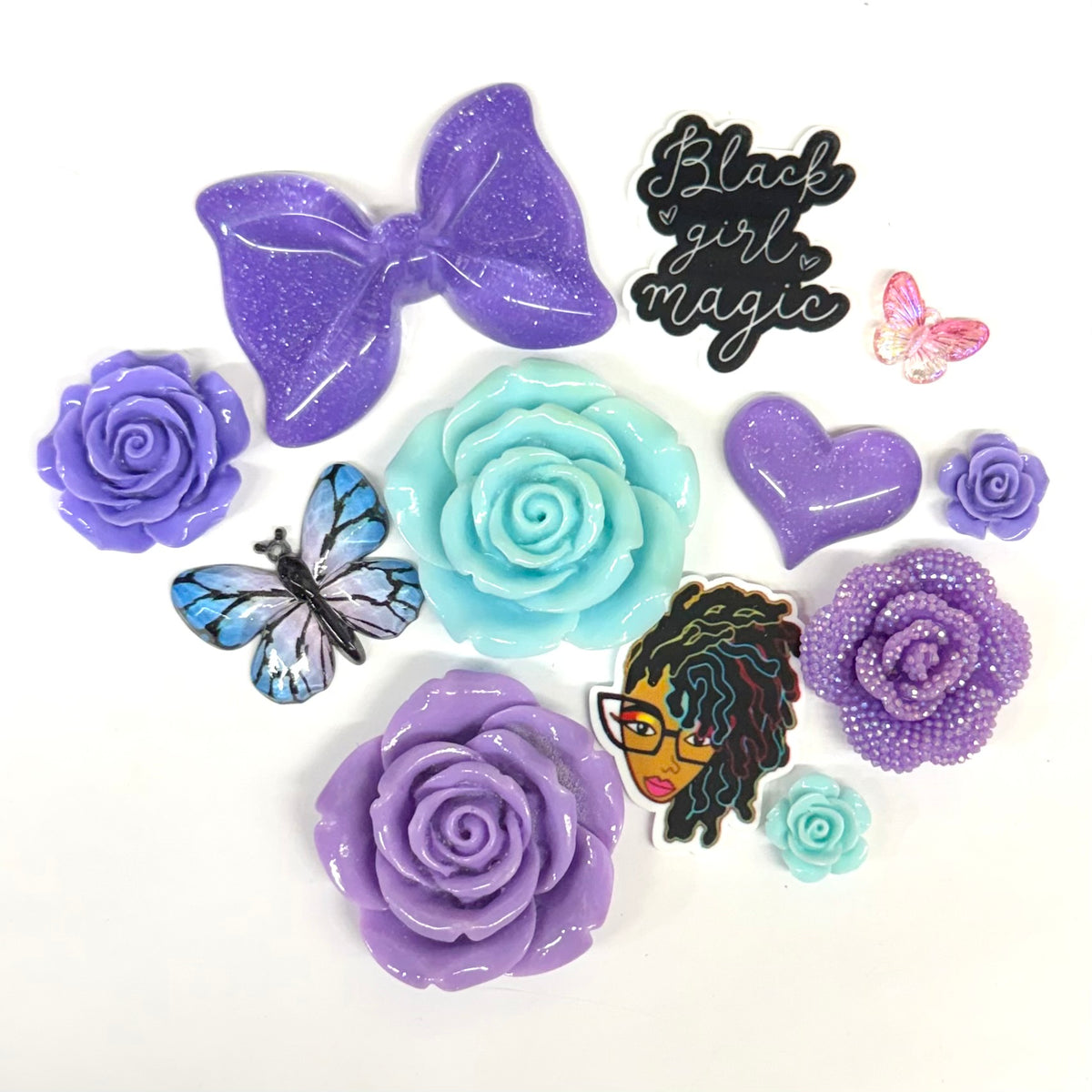 Aqua Purple Black Girl Magic Bundle