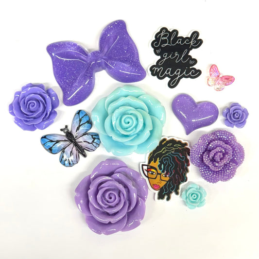 Aqua Purple Black Girl Magic Bundle