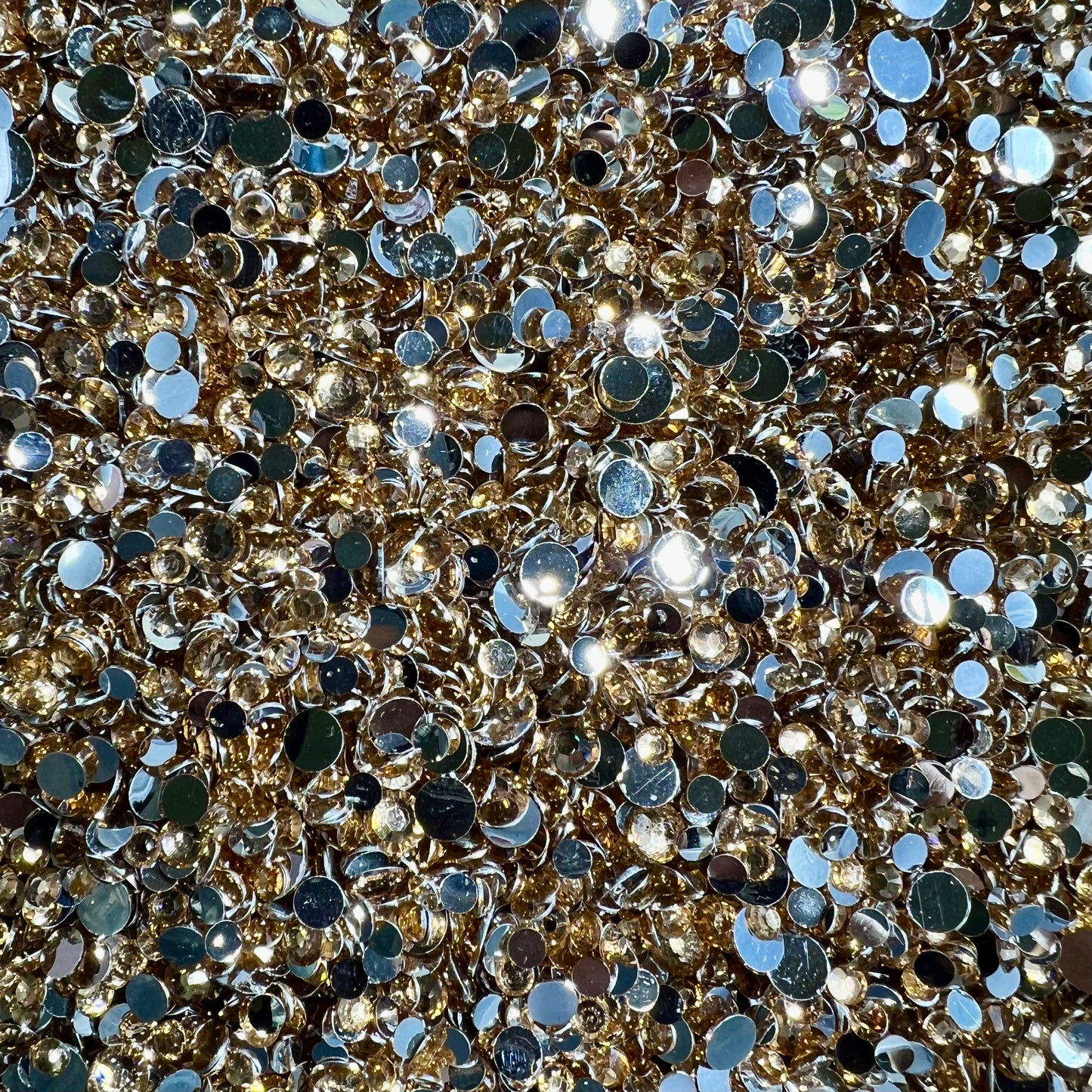 *Silver Back Resin Rhinestone Scoop