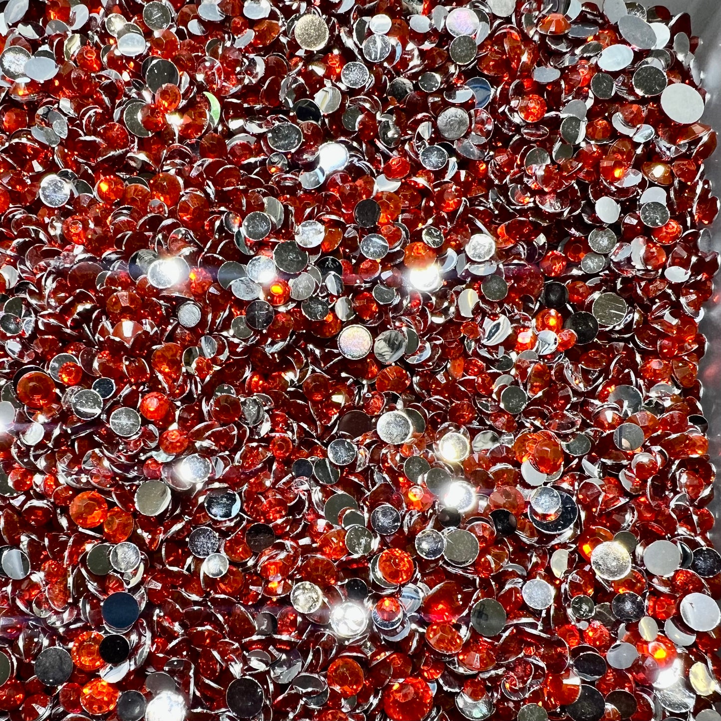 *Silver Back Resin Rhinestone Scoop