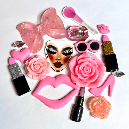 Cute Makeup Pink DIY Kit