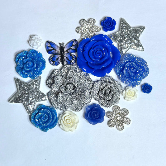 Blue Silver Butterfly DIY Kit