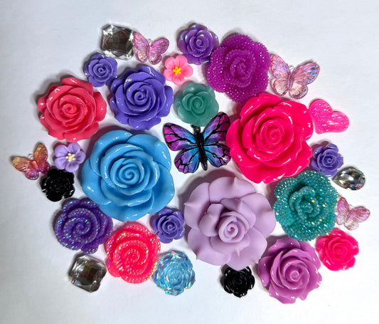 Blue Purple Pink Butterfly DIY Kiy