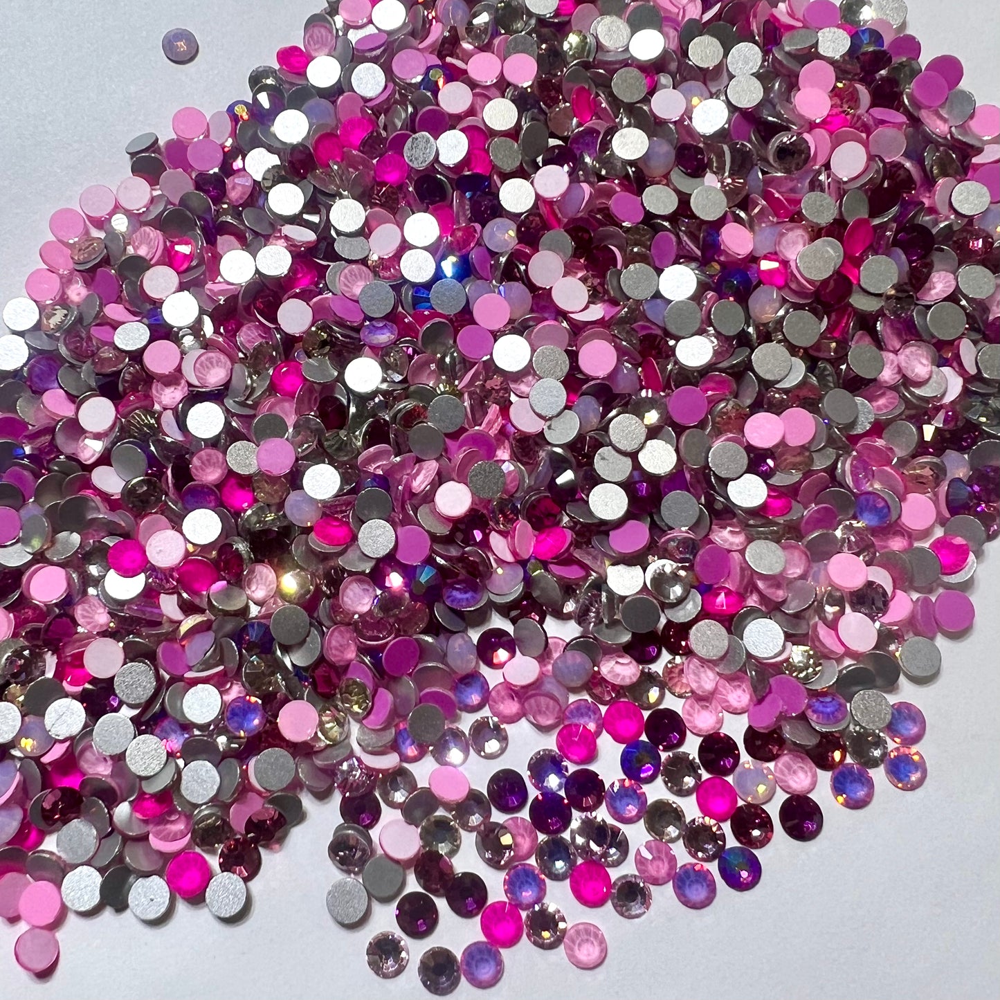 Popping out Pink Glass Kaleidoscope Mix