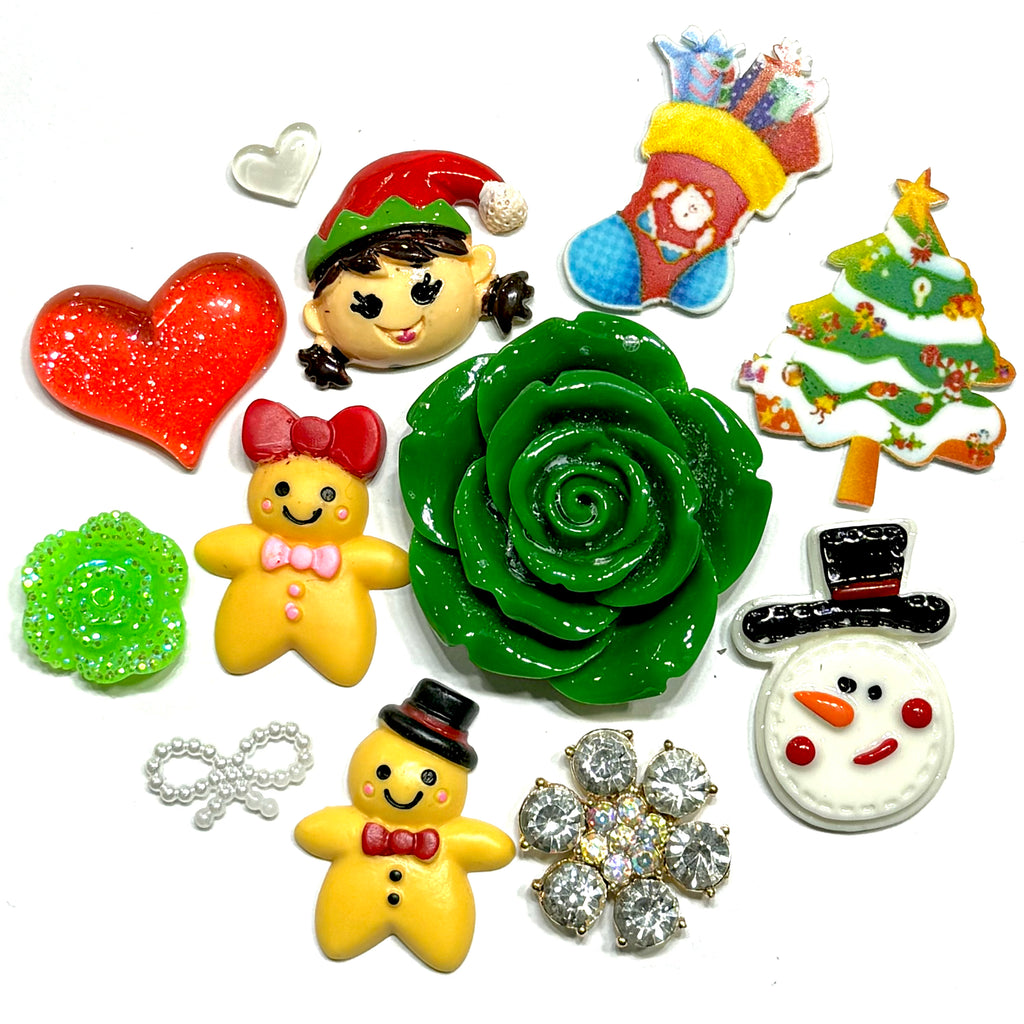 Green Flower Christmas 3D Bundle kit