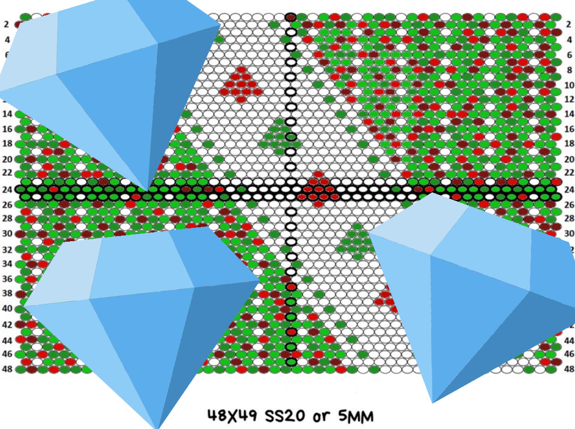 5mm/ss20 Christmas Tree Template