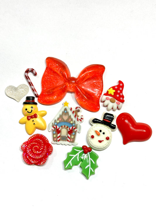 Red Bow Christmas 3D Bundle kit