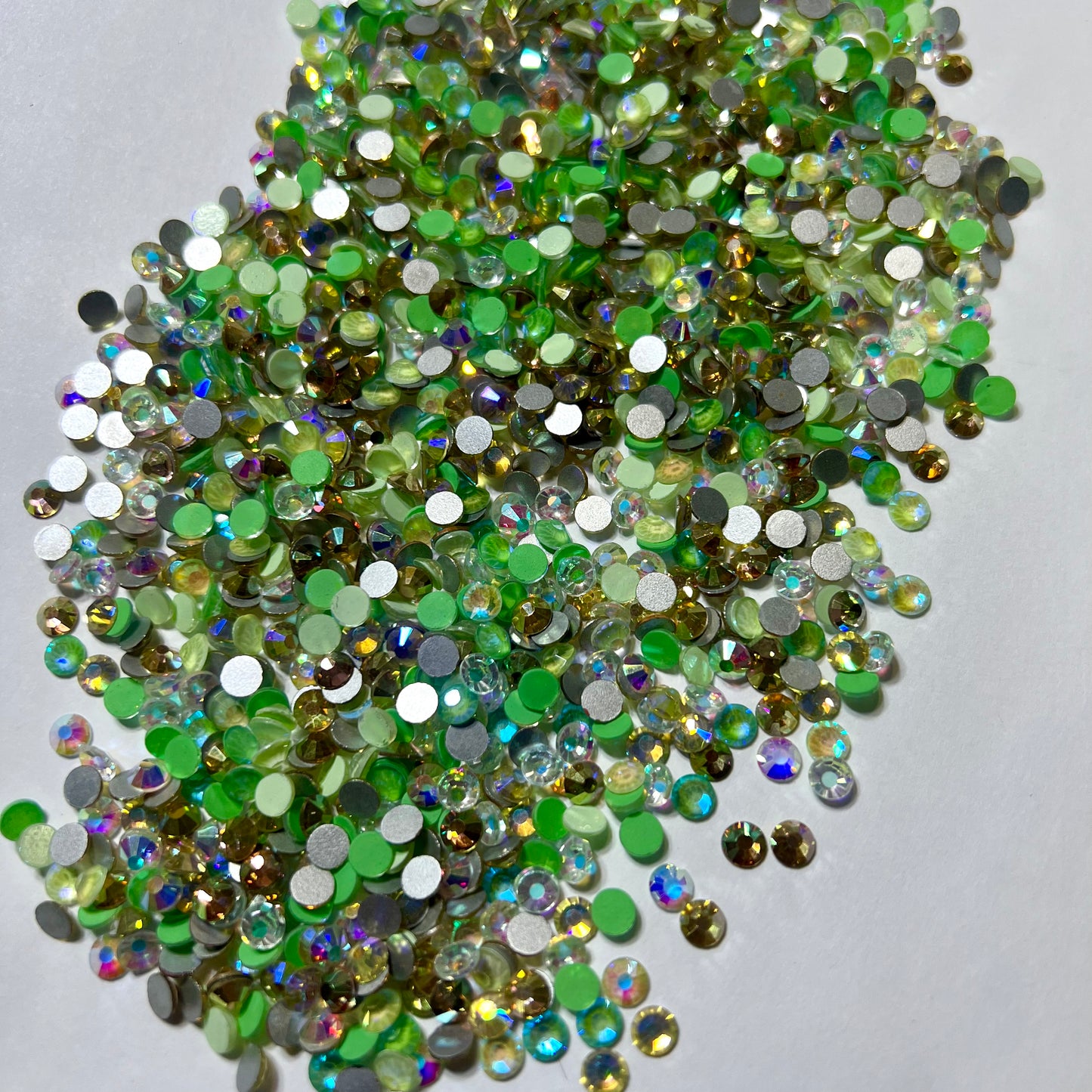 Fairyland Green Glass Kaleidoscope Mix