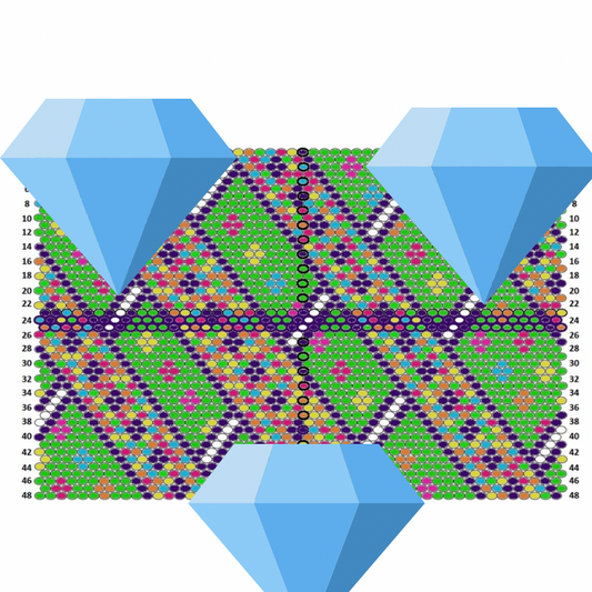 5mm/ss20 Kaleidoscope Diamond Advance Template