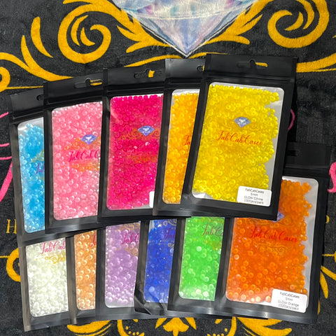 Glow in the Dark Rhinestones Bundle