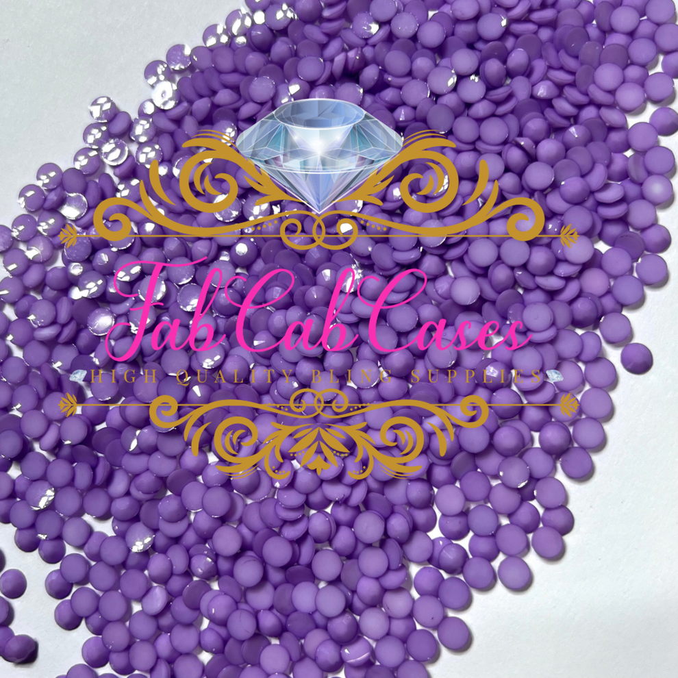 Opaque Solid Lilac Rhinestones - 2mm - 6mm You pick Size – Fabcabcases