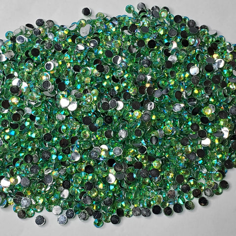 Appletini Rhinestones  -  2mm - 6mm You pick Size