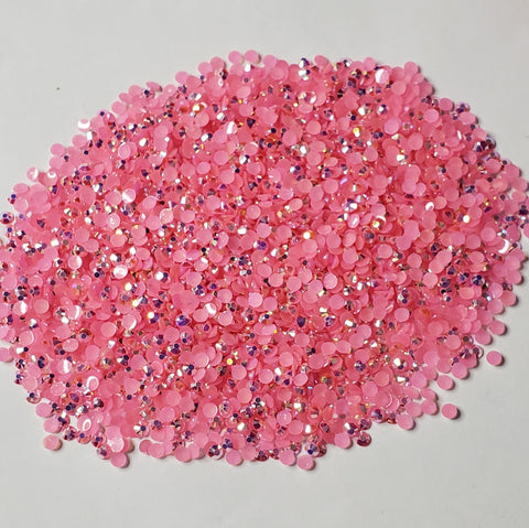Bubblegum Pink Rhinestones Jellies 2mm-6mm you select size