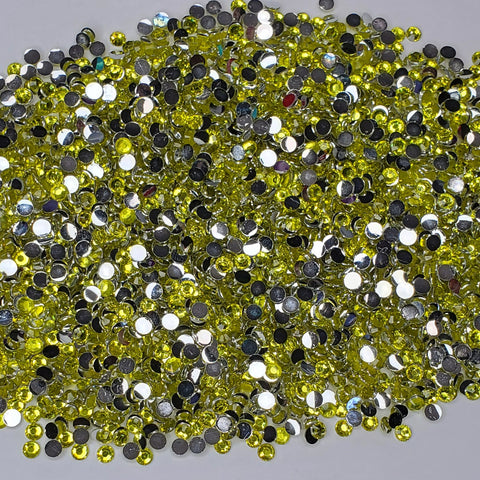 Citrine Yellow Rhinestones 2mm - 6mm You pick Size