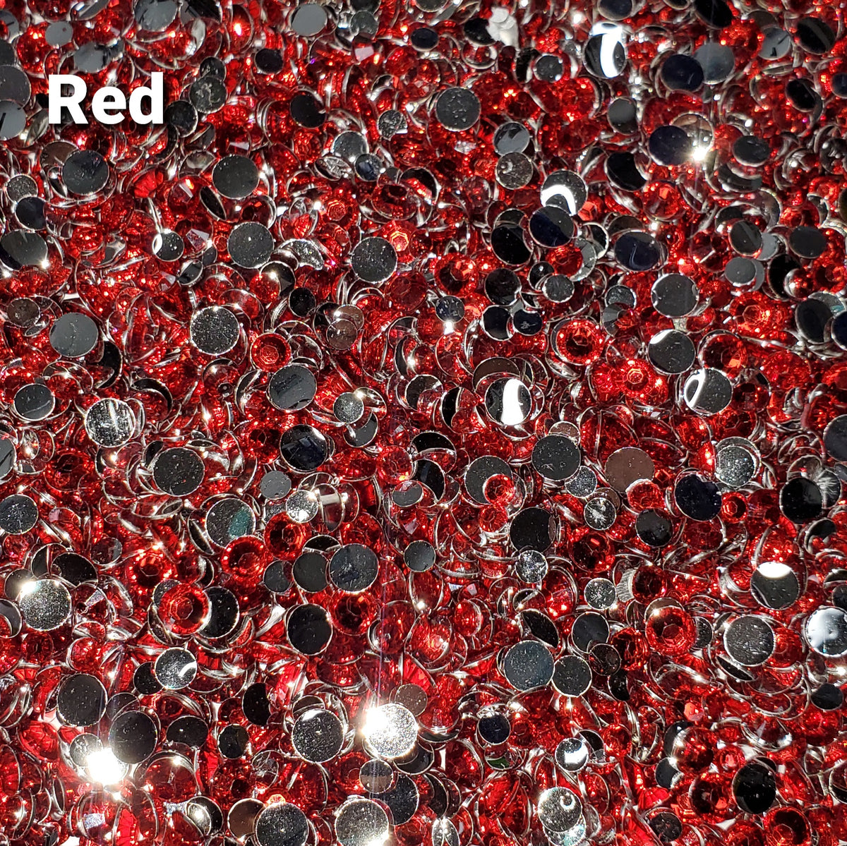 Smooth Red Rhinestone Red Rhinestones 2mm - 6mm You pick Size – Fabcabcases