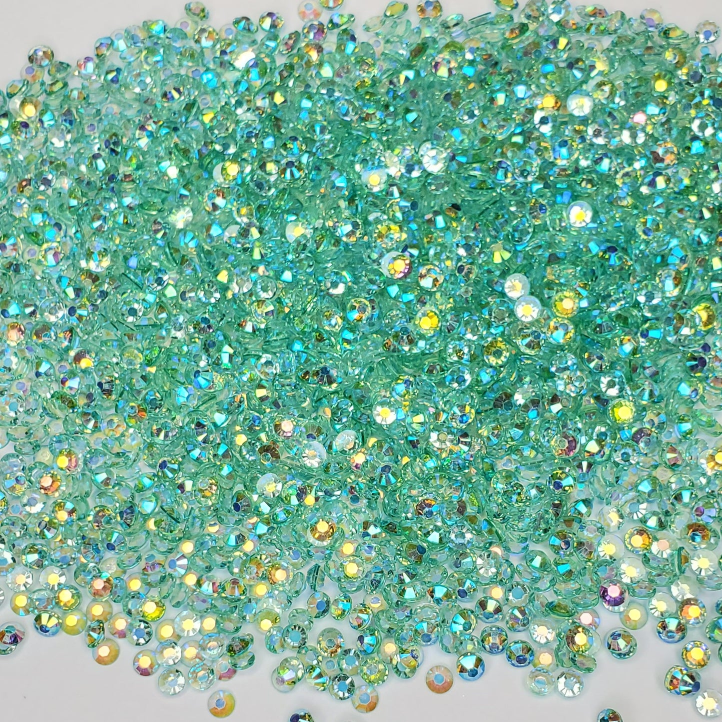 Transparent Aqua Rhinestones Jellies 2mm - 6mm You pick Size