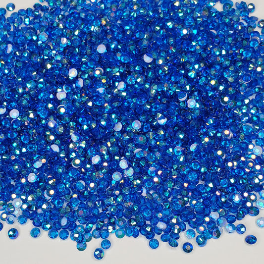Transparent Blue Rhinestones Jellies 2mm - 6mm You pick Size