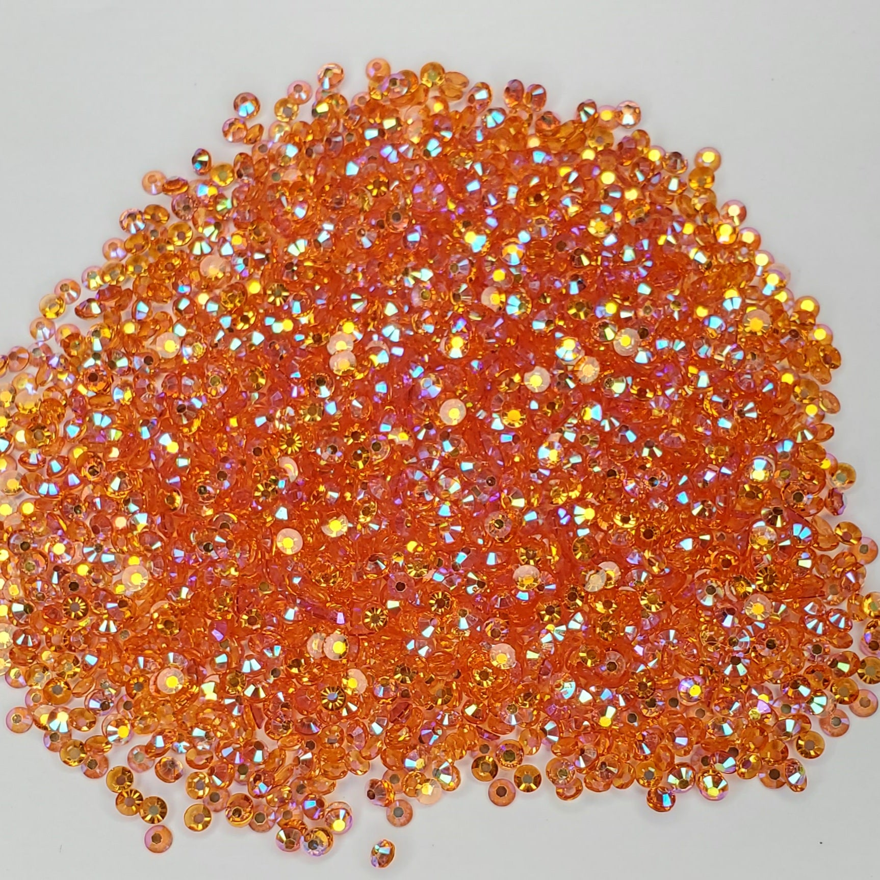 Transparent Orange Rhinestones Jellies 2mm - 6mm You pick Size ...
