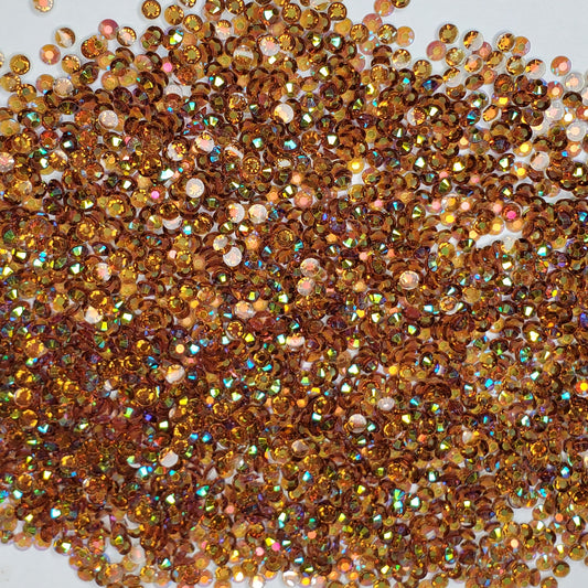 Transparent Brown Rhinestones Jellies 2mm - 6mm You pick Size