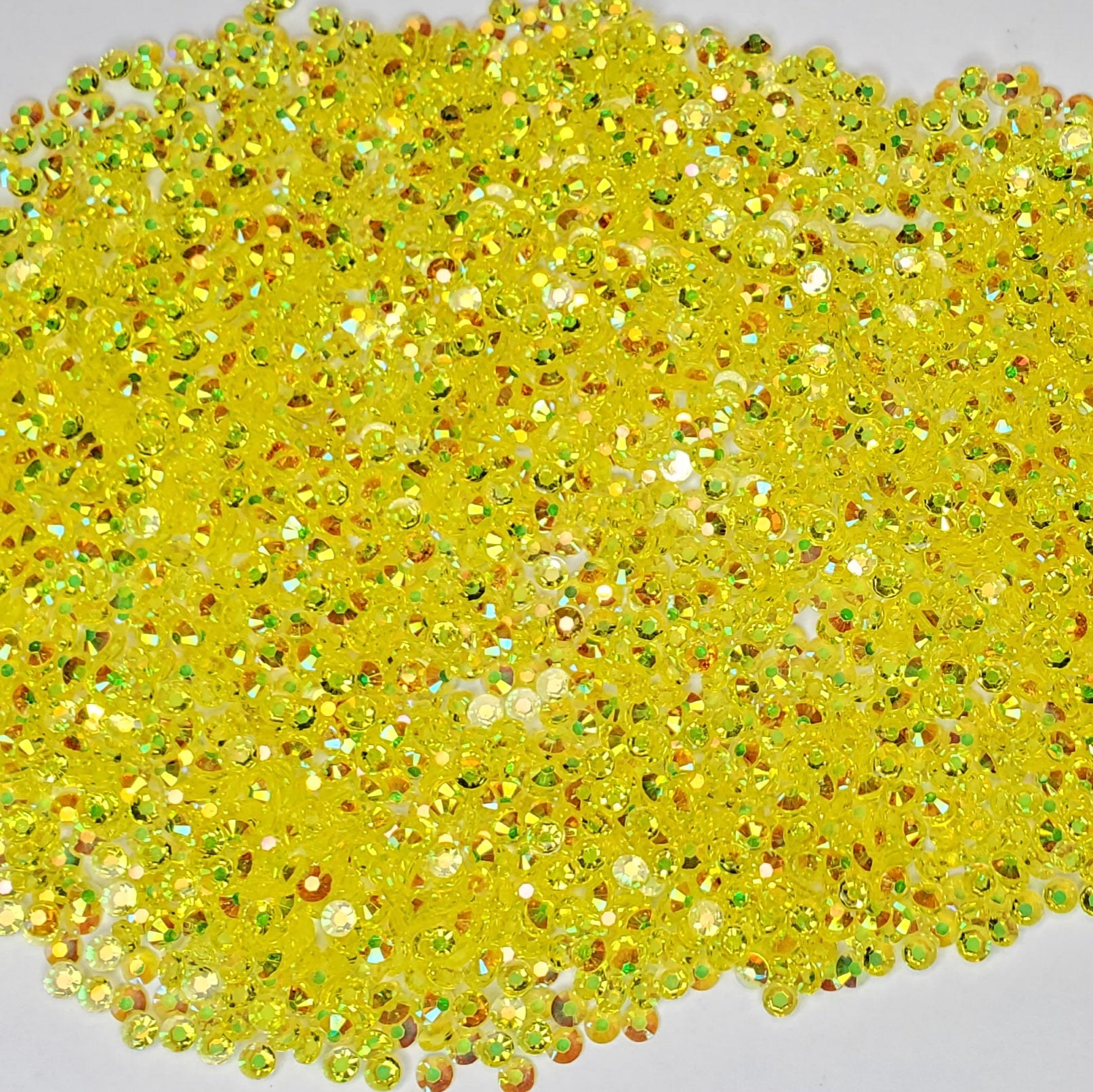 Yellow Grey Rhinestone Transparent Yellow Rhinestones Jellies 2mm - 6mm You pick Size ...