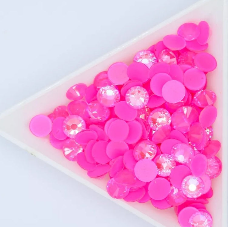 Glow in the Dark Neon Hot Pink Glass