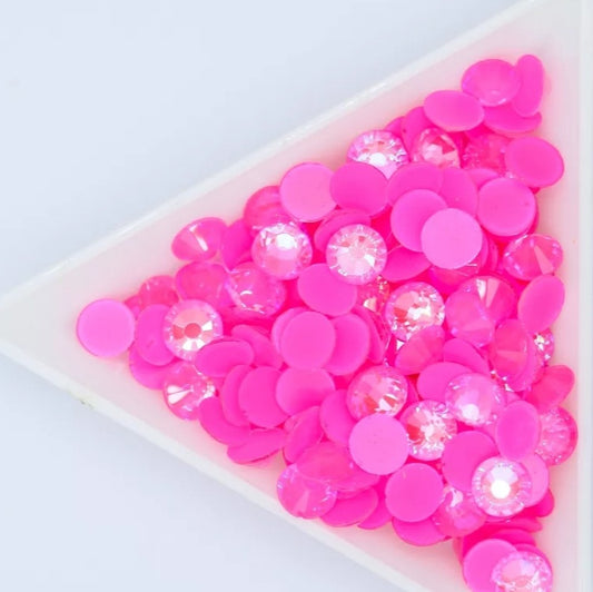 Glow in the Dark Neon Hot Pink Glass