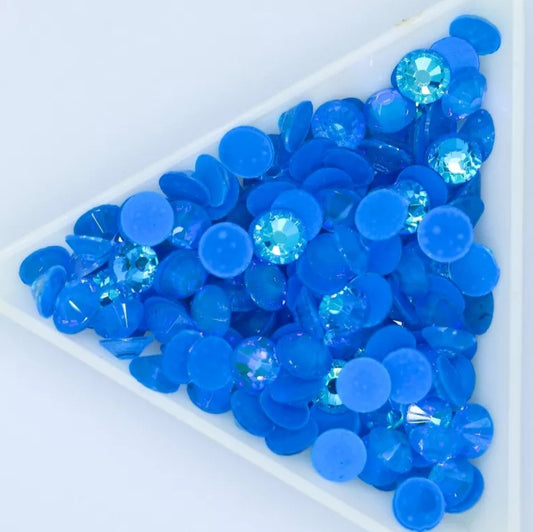 Glow in the Dark Neon Blue Glass