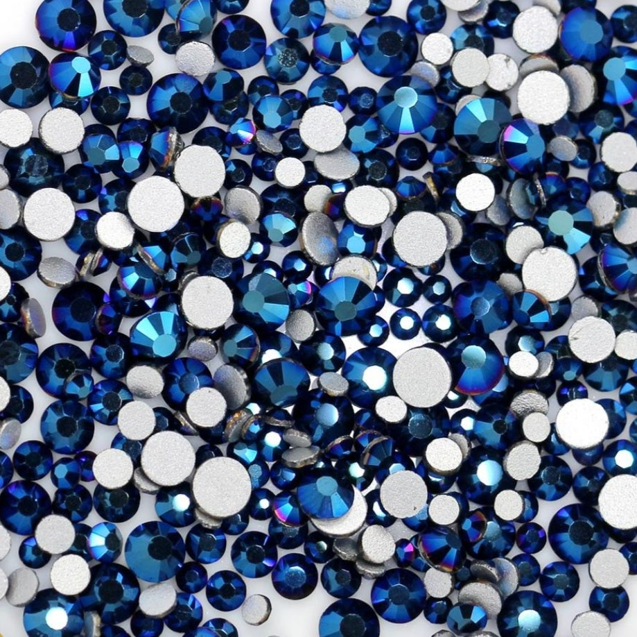 Blue Hematite Glass Stones