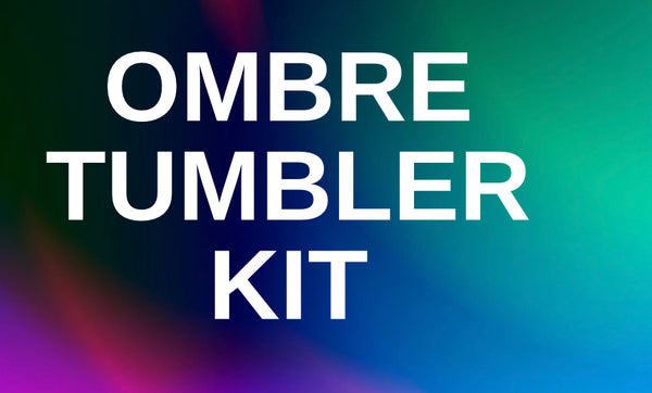 *Bling Ombre Glass Tumbler Starter Kit