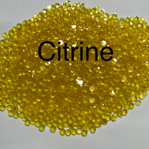 Glow in the Dark Citrine 2mm - 6mm You pick Size