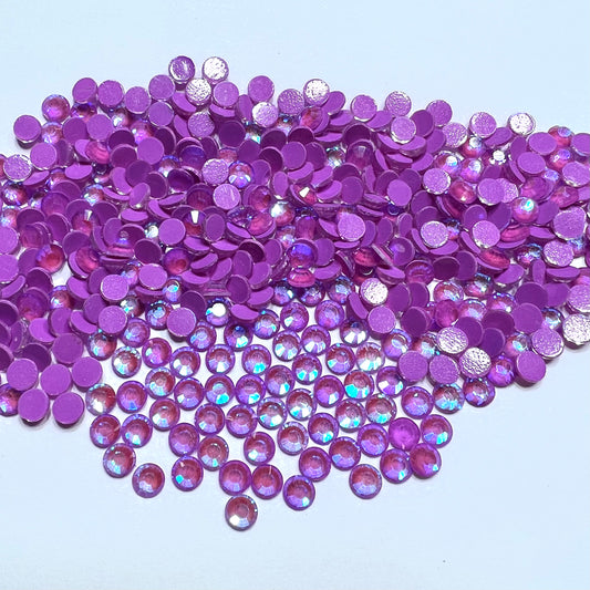 Mocha Ab Purple Glass