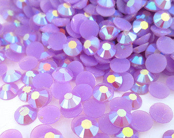 Lilac Ab Rhinestones Jellies 2mm - 5mm You pick Size