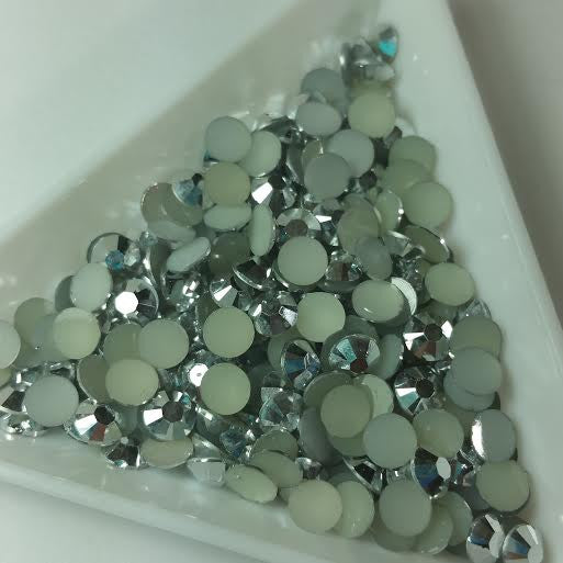 Silver Rhinestones 2mm - 6mm you pick size